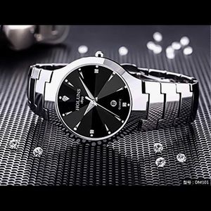COPY - NWT Men's Quartz Watch Tungsten Steel Diamond Cutting Crystal Luminous W…